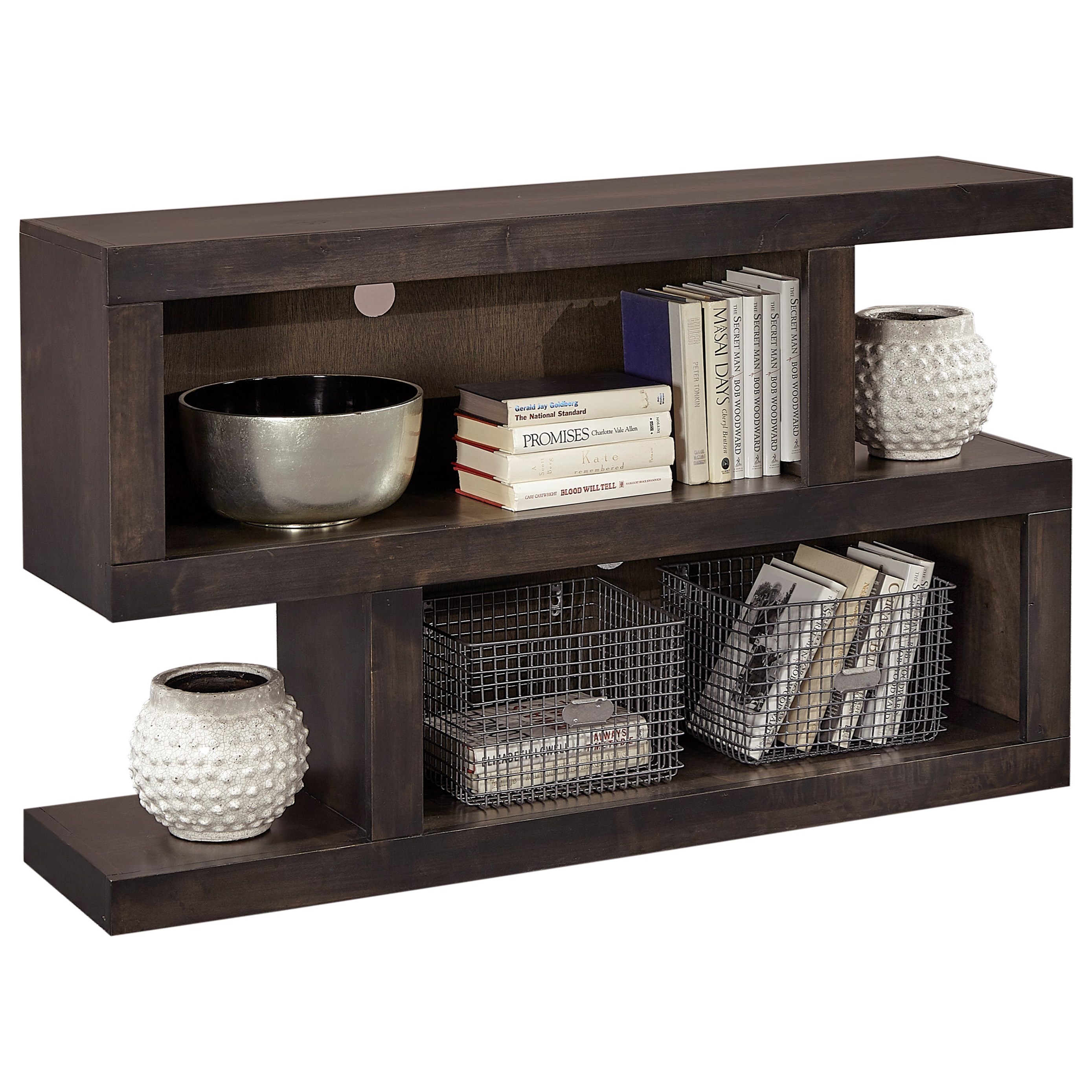 Aspenhome Avery Loft DY917GHT Contemporary Sofa Table with Shelving